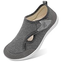LeIsfIt Womens Slippers Wide Diabetic Shoes Adjustable Walking Shoes Arthritis Edema House Shoes Indoor Outdoor Slippers