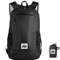 Small Backpack 18L Lightweight Packable Backpack for Travel, Airplane Travel Hiking Daypack(Black)