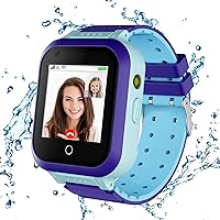 cjc 4G Kids Smart Watch with GPS Tracker and Calling, IP67 Waterproof, 2-Way Calls, GPS Tracker, SOS Kids Cell Phone Wrist Watch for Age 3-14 Girls Boys Girls Christmas BirthdayBirthday Gifts