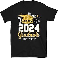 Custom Proud Family of A Class of 2024 Graduate Shirt, Class of 2024 Family Graduation Shirt,Proud Family Shirt,Graduation Gift