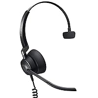 Jabra Engage 50 Wired Headset, Mono – Telephone Headset with 3-Microphone System, Blocks Out Background Noise for Increased Agent Focus, Call Center Headset Features Enhanced Hearing Protection