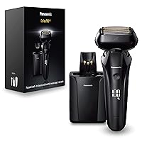 ES-LS9A Series 900+ Premium Wet/Dry Electric Shaver, 6-Way Shaving Head with Linear Motor, Includes Cleaning and Charging Station, Black