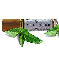 SSF Organics- Anti-Itch Tincture Blend. Fresh Pressed Ingredients. (2pk.) 10ml Rollerballs Made With FRESH Pressed Basil, Mint, and Calendula. Soothes and Heals Bites and Rashes!