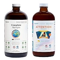 LIQUIDHEALTH Liquid Multivitamin for Adults Men Women and Attention Formula for Kids Teens Liquid Vitamins Supplements