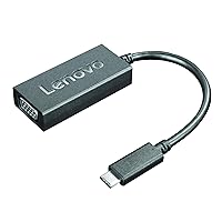 Lenovo USB-C to VGA Adapter, 100% Compatible for Lenovo Yoga 920, Yoga 730 and Yoga 720 laptops, GX90M44578, Black