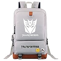 Transformers Graphic Rucksack-Large Capacity Bookbag Multifunction Knapsack Lightweight Bagpack for Travel