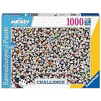 Ravensburger Disney Mickey Challenge 1000 Piece Jigsaw Puzzle for Adults - 16744 - Every Piece is Unique, Softclick Technology Means Pieces Fit Together Perfectly
