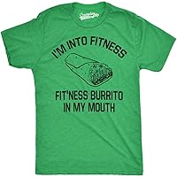 Mens Fitness Burrito Funny Gym T Shirt Sarcasm Hilarious Workout Novelty Tees