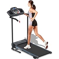 Folding Treadmill - Foldable Home Fitness Equipment with LCD for Walking & Running - Cardio Exercise Machine - Preset and Adjustable Programs - Bluetooth Connectivity