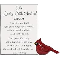 Ganz The Lucky Little Cardinal Charm with Story Card New