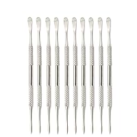 OdontoMed2011 10 PCS Beale Spatula Wax Mixing Carvers Dental Double Ended Stainless Steel Dental Instruments ODM