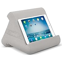 Flippy Tablet Pillow Stand - Tablet Stand, Tablet Holder for Bed, Reading - Lap Stand Compatible with iPad, Kindle, Samsung - Greyster
