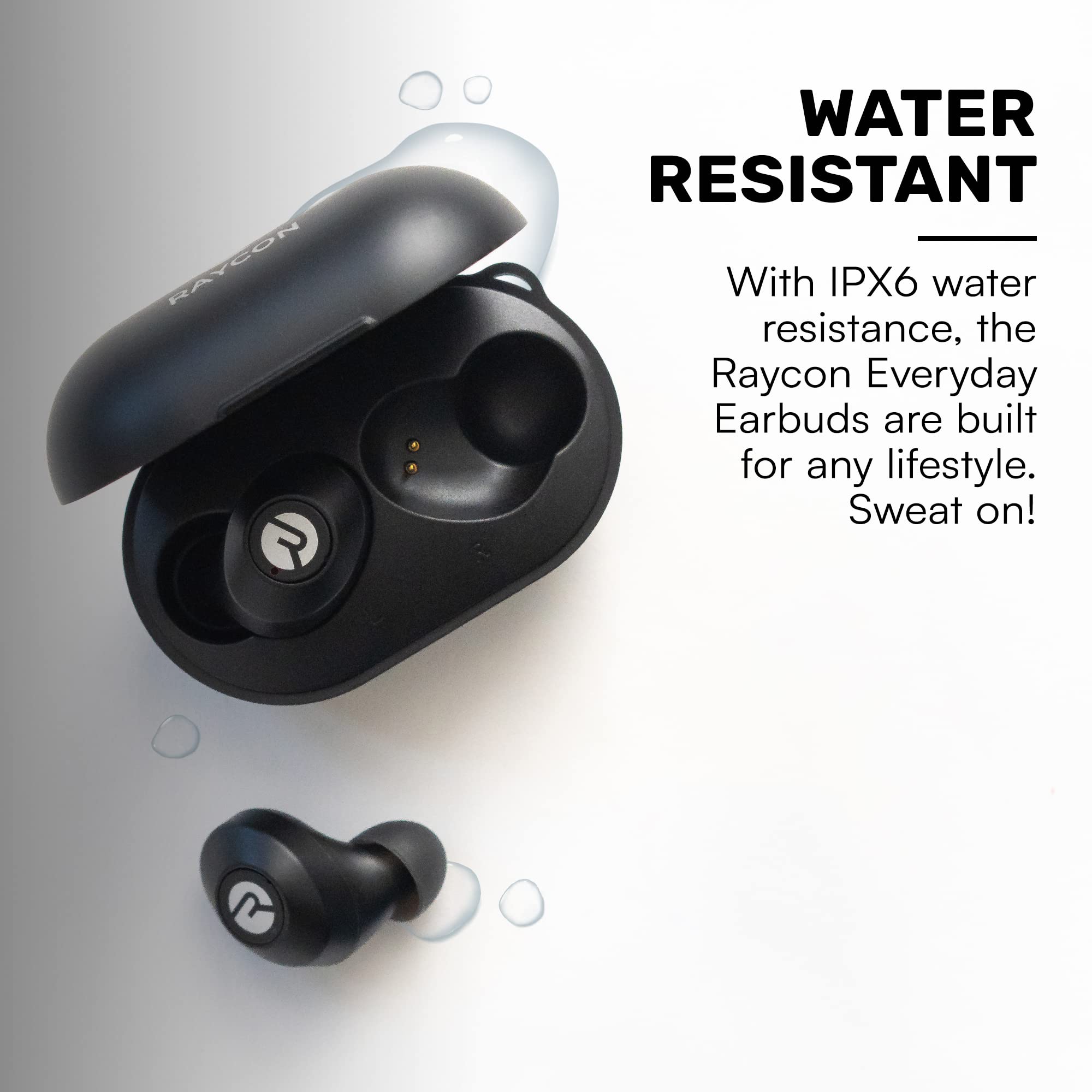 Raycon The Everyday Bluetooth Wireless Earbuds with Microphone- Stereo Sound in-Ear Bluetooth Headset True Wireless Earbuds 32 Hours Playtime (Matte Red)