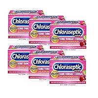Sore Throat Lozenges + Cough, Wild Cherry, 15 ct (Pack of 6)