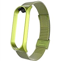 Milanese Watchband for Mi Band 4 3 Series Accessorie Stainless Steel Metal Strap+Case Women Men Replacement Band Bracelet (Color : 8)