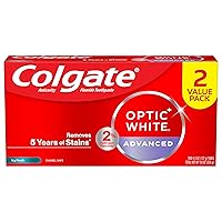 Optic White Advanced Teeth Whitening Toothpaste, 2% Hydrogen Peroxide Toothpaste, Icy Fresh, 4.5 Oz, 2 Pack