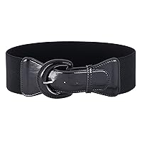 GRACE KARIN Women's Vintage Wide Stretchy Cinch Belt Leather Buckle Waist Belts