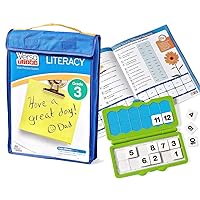hand2mind VersaTiles Reading Practice Take Along Set for Third Grade, Self-Checking Workbook, Homeschooling Games, Case Included, Homeschool Curriculum, 3rd Grade Reading Workbooks, Homeshool Supplies