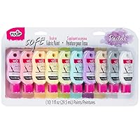 TULIP Fabric Paint, 1 Fl Oz (Pack of 10), Pastels