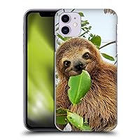 Head Case Designs Three Toed Sloth Famous Animals Hard Back Case Compatible with Apple iPhone 11
