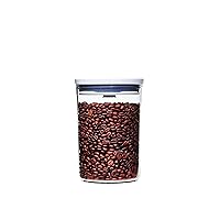OXO Good Grips Round POP Container – 1.5 Qt for brown sugar, coffee and more, White