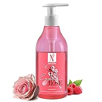 NATURAL'S English Rose Shower Gel With Mulberry Extract For Long Lasting Freshness, Gentle Cleansing, Deep Moisturisation, No Sulphates, 300 ml