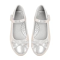 Toddler Leather Shoes with Bow Non Slip Children Ballet Girl Dress Shoes for Party Ballerina Bowknot Jane Mary