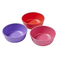 ELR-18100-BE My First Meal Pal Snack Bowls – BPA-Free, Dishwasher Safe, Stackable Bowls for Baby, Toddler and Child Feeding - 3-Pack, Berry
