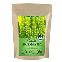 FullChea - Horsetail Tea, 1.5g X 30 Count - Premium Dried Horsetail Herb For Hair & Nail - Non-GMO - Caffeine-free - Natural Cola De Caballo Hierba