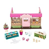 Li’l Woodzeez – Tickle-Your-Taste-Buds Bakery – Dollhouse Playset with Furnitures & Accessories – Pretend Play Toy for Kids Age 3+