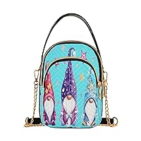 Small Crossbody Bag for Women with Compartments,Long Strap Crossbody Purse Polyester Phone Purse Wallet