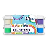 Nicker Poster Color 36 Colors 40ml PC40ML36N Watercolor Paint Plastic Container
