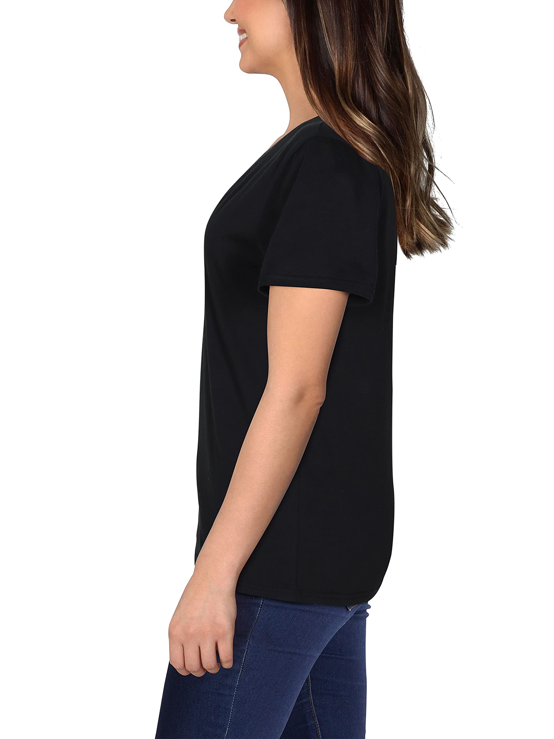 Fruit of the Loom Women’s Crafted Comfort™ Pima Cotton Short Sleeve T-shirts