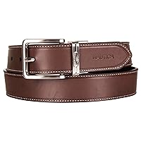 Nautica Men's Reversible Leather Casual and Dress Belts with Metal Buckle