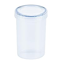 Easy Essentials Twist Food Storage lids/Airtight containers, BPA Free, Tall-11 oz-for Nuts, Clear