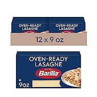 Barilla Oven-Ready Lasagne, 9 oz. Box (Pack of 12) - Pasta Made with Durum Wheat Semolina - Kosher Certified Pasta