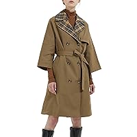 Orolay Women's Double Breasted Trench Coat Classic Jacket Belted Lapel Coat