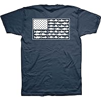 Columbia PFG Americana Saltwater Fish Flag T-Shirt