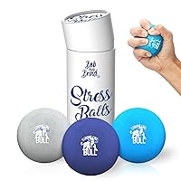 BOB AND BRAD Hand Exercise Balls, Stress Balls for Adults, Tri-Density Squeeze Balls for Hand Therapy, Grip Strength Trainer for Arthritis, Hand Grip Strengthener (3 Pack, Soft Medium Hard)
