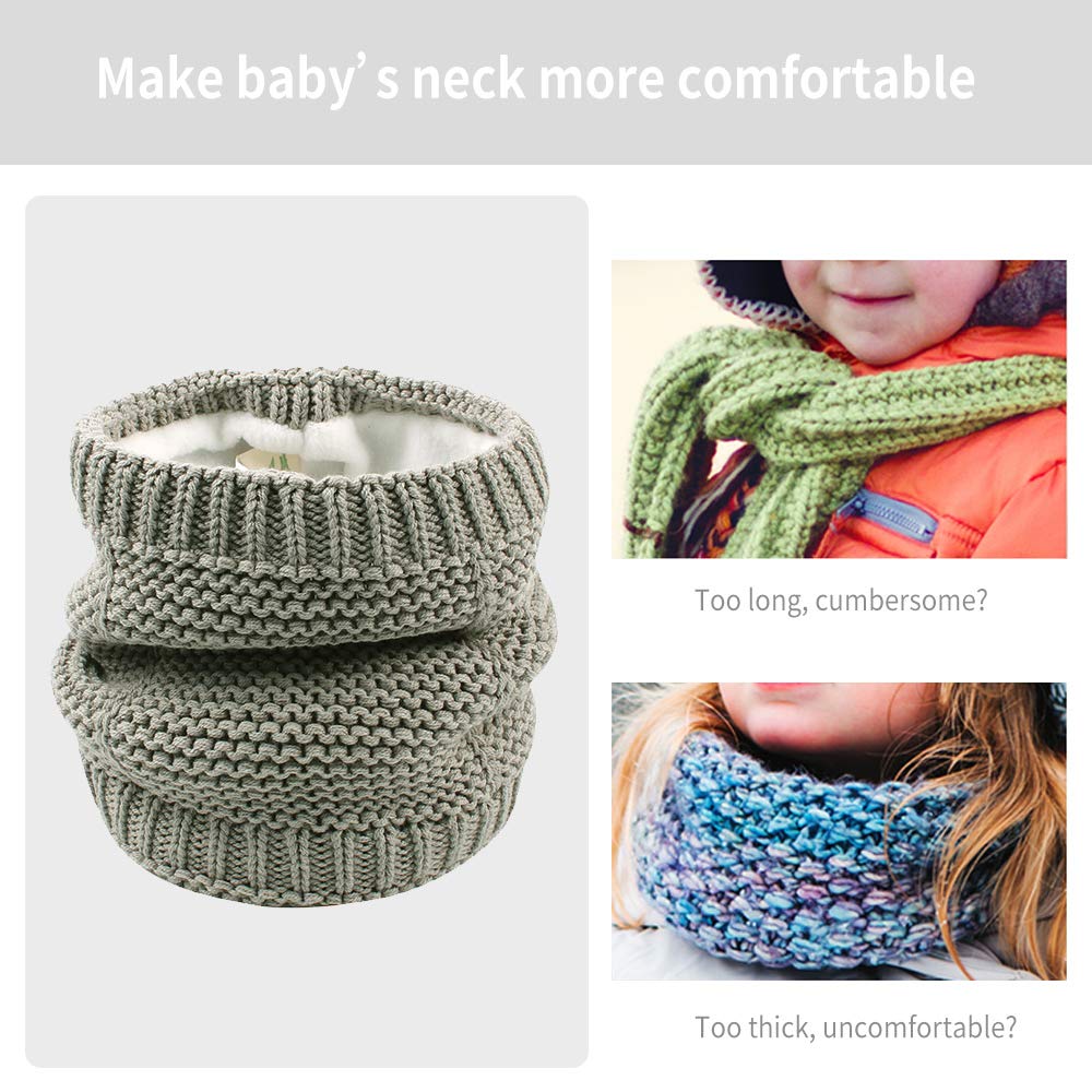 XIAOHAWANG Baby Boys Girls Winter Scarf Infant Thick Knit Scarves Toddler Neckerchiefs lovely