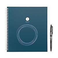 Wave Smart - Dotted Grid Eco-Friendly Notebook with 1 Pilot Frixion Pen Included - Standard Size (8.5