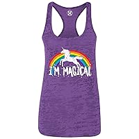I'm Magical - Rainbow Unicorn Magic Ladies Racerback Tank Top