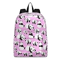 Panda School Backpack for Kid 5-19 yrs,Panda Backpack Childen School Bag Polyester Bookbag