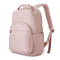LIGHT FLIGHT Laptop Backpack for Women Computer Bag 15.6 Casual Notebook Backpacks for Work Travel Business Trip College, Practical Gift for Women and Family Pink