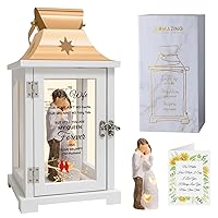Gift for Wife from Husband Best Anniversary Birthday Wife Gift Ideas Mothers Day Gift for Wife to My Wife Husband and Wife Figurine Lantern Presents for Valentine's Day Christmas