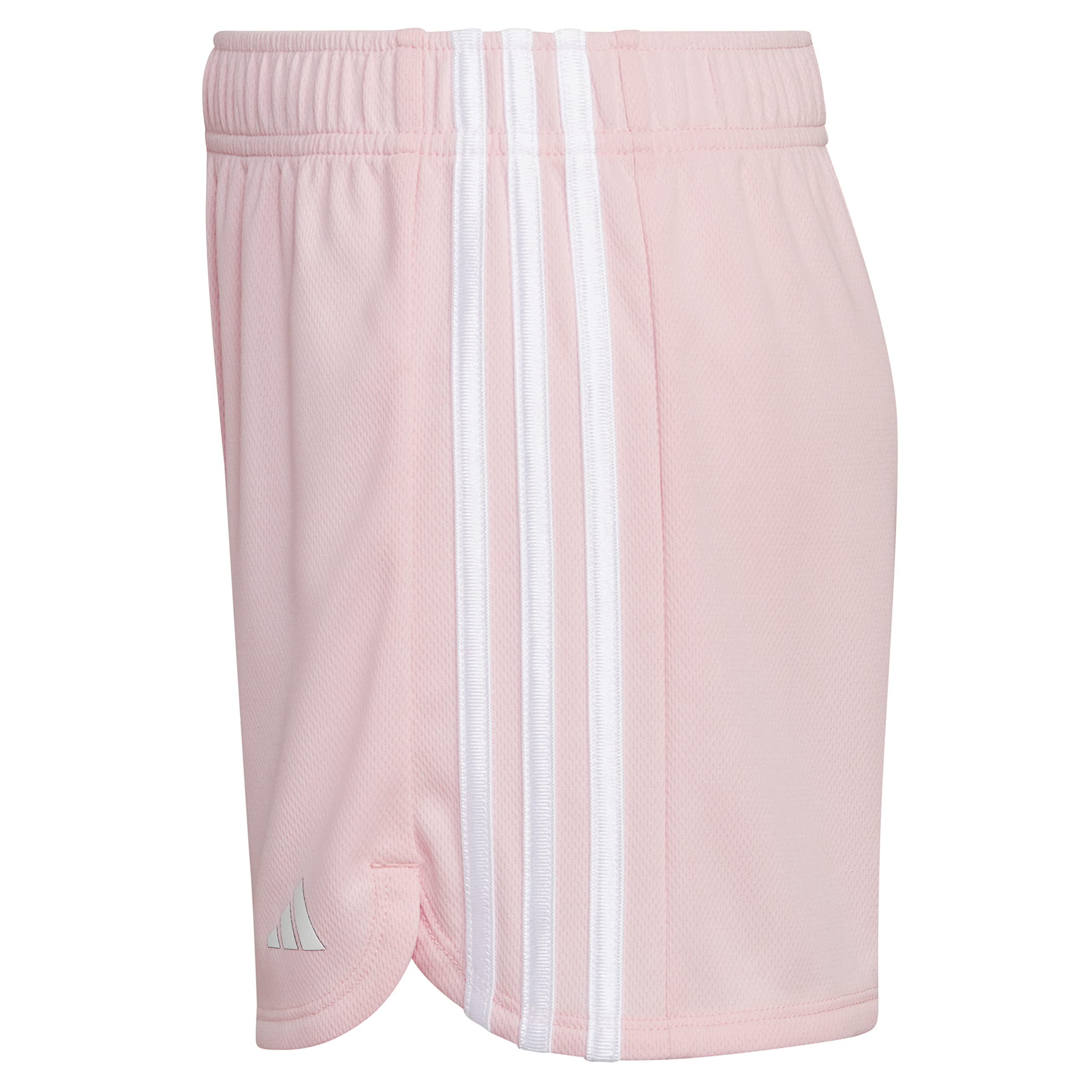 adidas Girls' Big Aeroready 3-Stripe Pacer Mesh Short