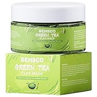 Green Tea Clay Face Mask Skin Care - Deep Cleanse and Blackhead Remover, Purifying Skin with Original Matcha Clay Mask for Face, Detox Facial Masks for Skincare