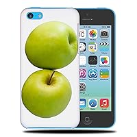 Two Green Healthy Apple Fruit Phone CASE Cover for Apple iPhone 5C