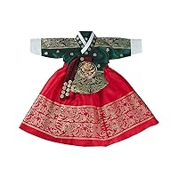 Hanbok Girl Baby Korea Traditional Dress First Birthday Dohl 1-8 Ages Gold Print