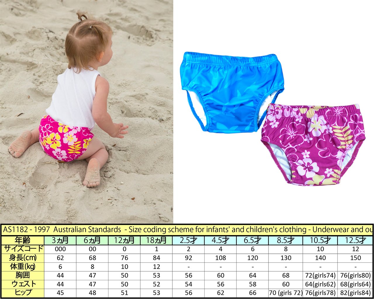 Baby Banz Baby-Girls Infant Uv Swim Diaper Sun Blossom